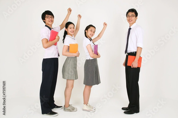 Obraz 스튜디오 안의 고등학생들