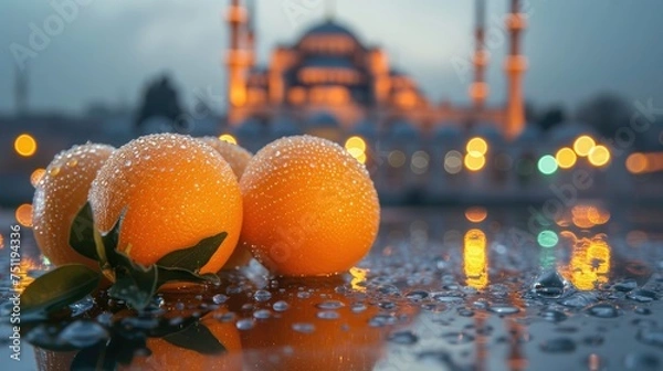 Obraz construction site with crane