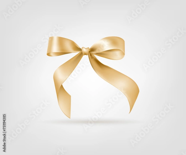Obraz gold ribbon bow