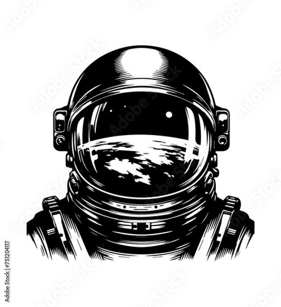 Fototapeta astronaut vector isolated on white background