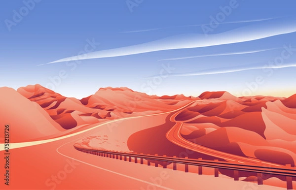 Obraz red rock desert