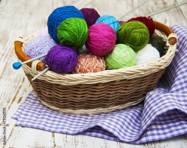 Obraz Color woolen clews