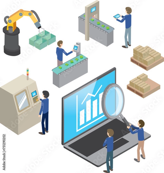 Obraz 製造現場の見える化イメージ