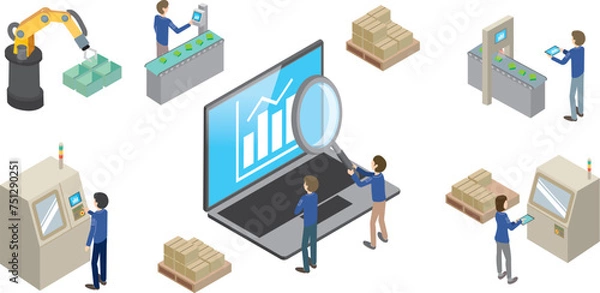 Obraz 製造現場の見える化イメージ