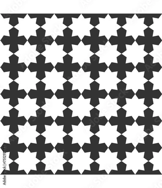 Obraz Black and white pattern background