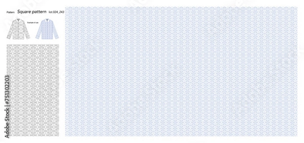 Fototapeta Wallpaper Square pattern 