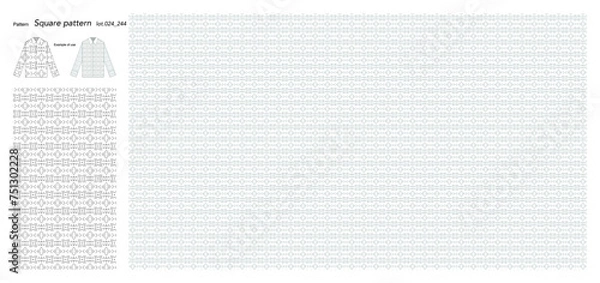 Fototapeta Wallpaper Square pattern 