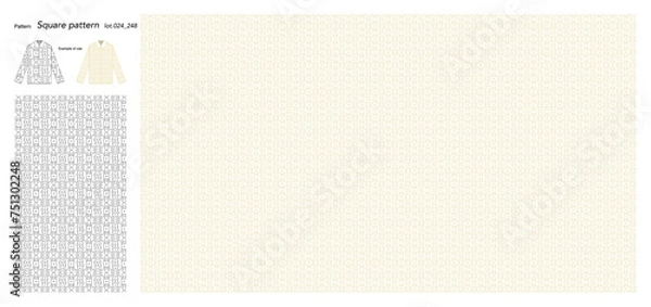 Fototapeta Wallpaper Square pattern 