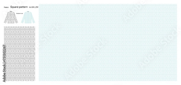 Fototapeta Wallpaper Square pattern 