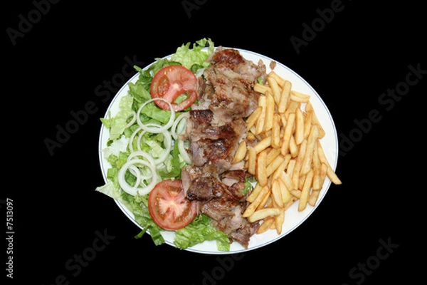 Obraz assiette kebab
