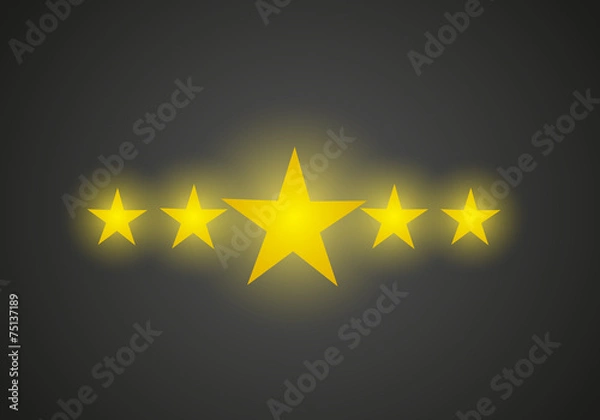 Obraz Five star quality rating