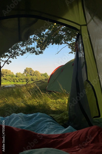 Obraz camping in nature
