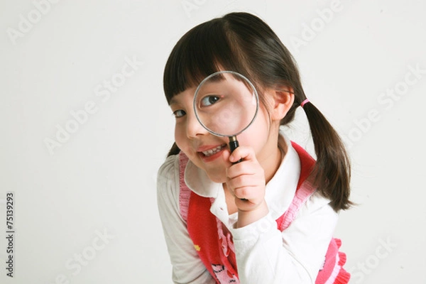 Obraz 스튜디오 안의 여자 꼬마 어린이