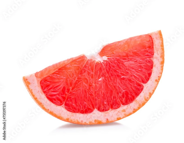 Obraz Fresh grapefruit fruit. Grapefruit isolated on white background. clipping path.