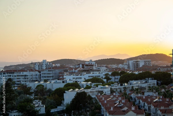 Obraz Sunset and City