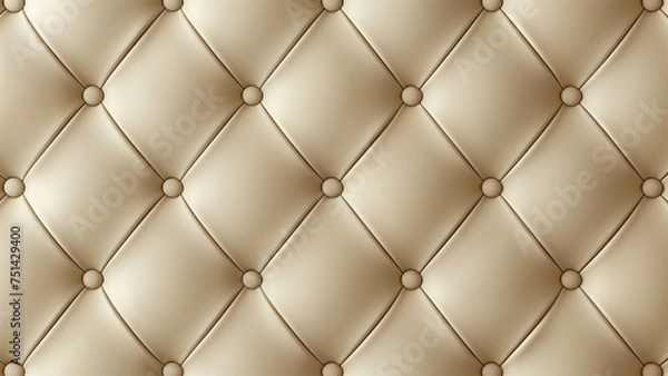Fototapeta Luxurious Leather: The Beige Rhombus Pattern