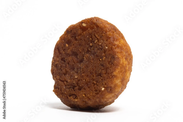Fototapeta Palm cheese cookies back view isolated on white background clipping path