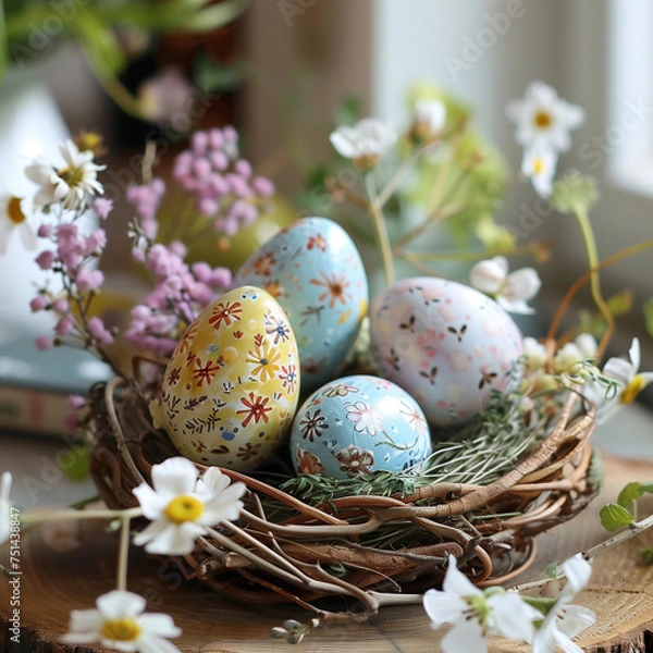 Fototapeta Ostereier Dekoration edel