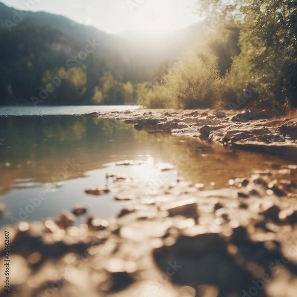 Obraz Ausgetrockneter See durch Klimawandel