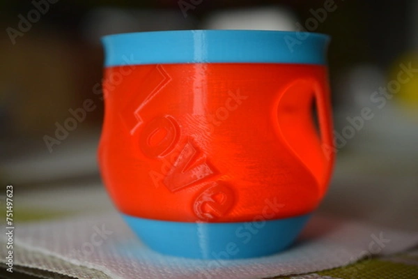 Fototapeta 3D printed candle for lovers