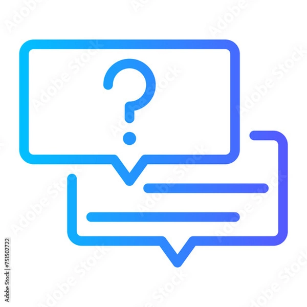 Obraz help gradient icon