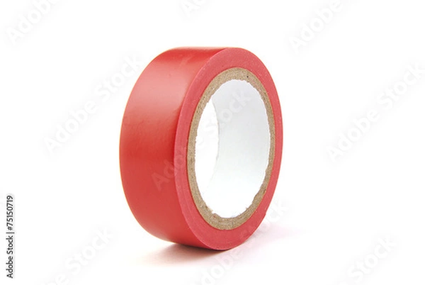 Fototapeta Red insulating tape