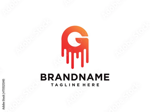 Obraz Letter G Modern Shape Logo Design Template Element