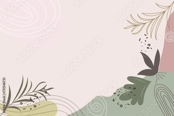 Obraz hand drawn minimal background