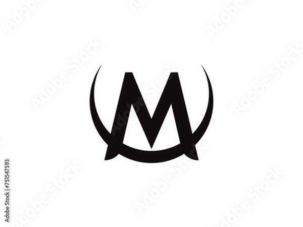Fototapeta Letter M logo icon design template elements