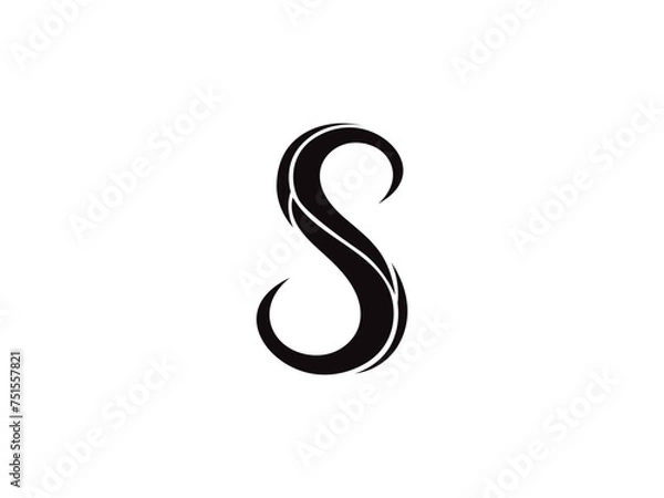 Fototapeta Letter S logo icon design template elements