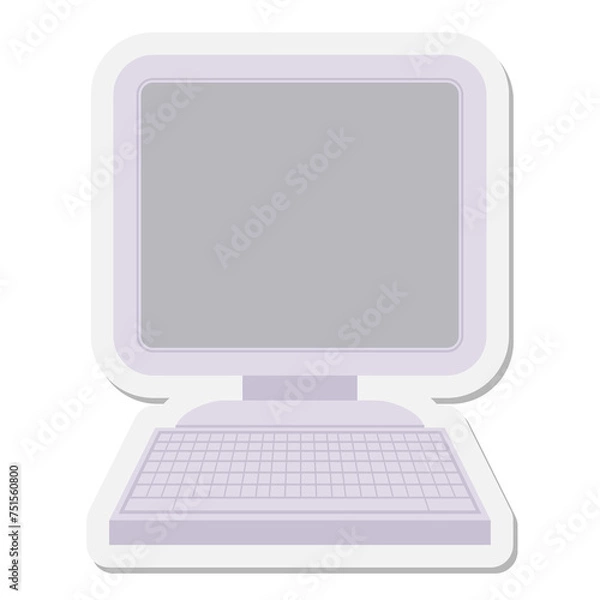 Fototapeta computer sticker