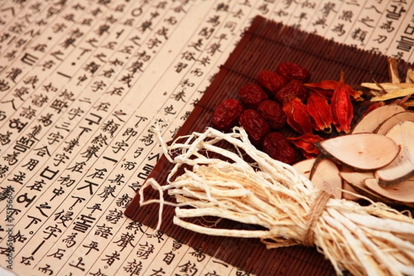 Obraz 한국 전통 한약 재료 