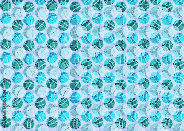 Obraz Geometric circular design, abstract circle mosaic pattern, radial motif background
