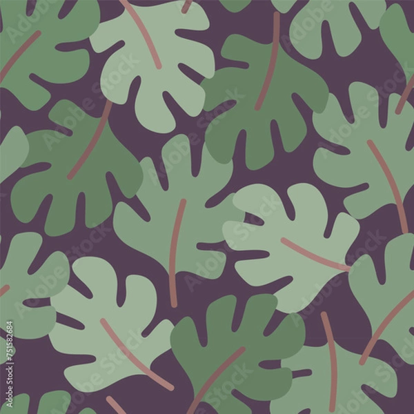 Obraz Tropical palm leaves pattern