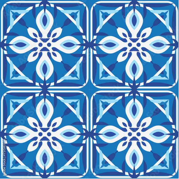 Fototapeta seamless pattern with flowers