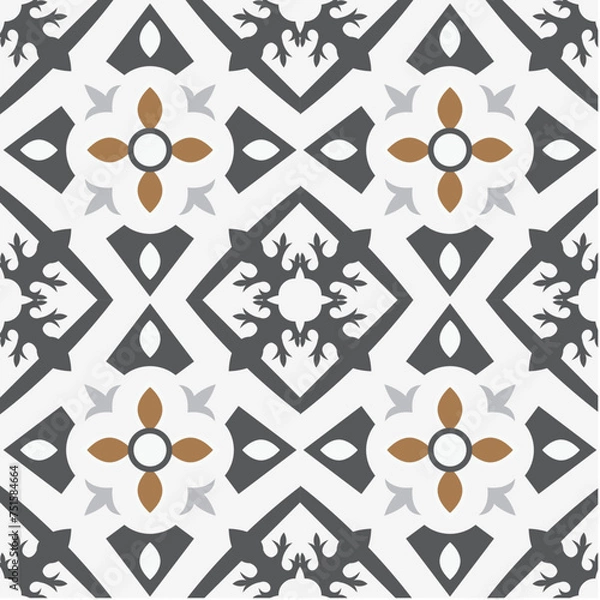 Fototapeta seamless pattern with shapes