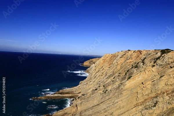 Fototapeta Cape Espichel is a cape situated on the western coast of the civil parish of Castelo, municipality of Sesimbra, in the Portuguese district of Setúbal
