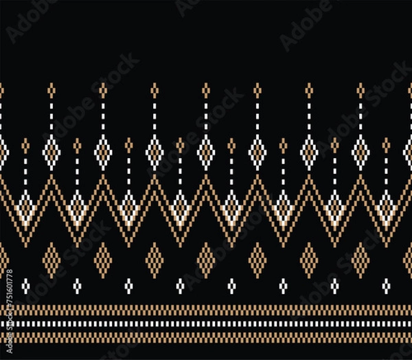 Obraz Ethnic seamless illustration pattern design