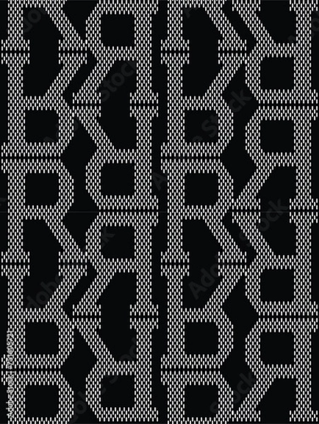 Obraz R Monogram pattern repeat illustration vector desogn