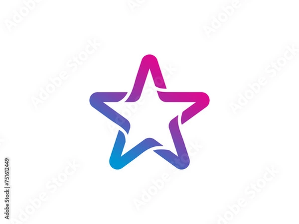 Fototapeta Abstract star logo icon design template elements