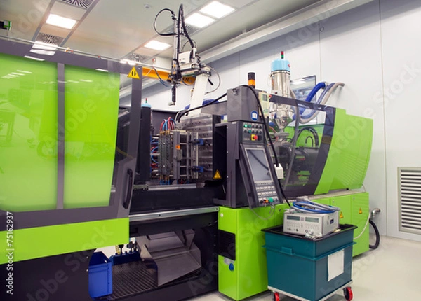 Fototapeta Injection molding of biomedical products in clean room