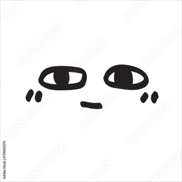 Obraz cute hand drawn drawing vector