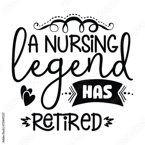 Obraz a nursing legend had retired