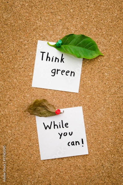 Obraz Think green