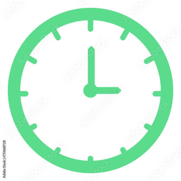 Obraz Flat Eid Mubarak Icons Element Illustration