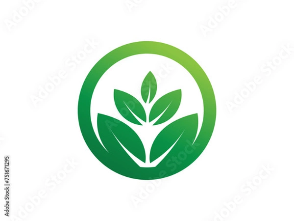 Obraz Leaf colorful inspiration gradient logo. leaf logo design vector