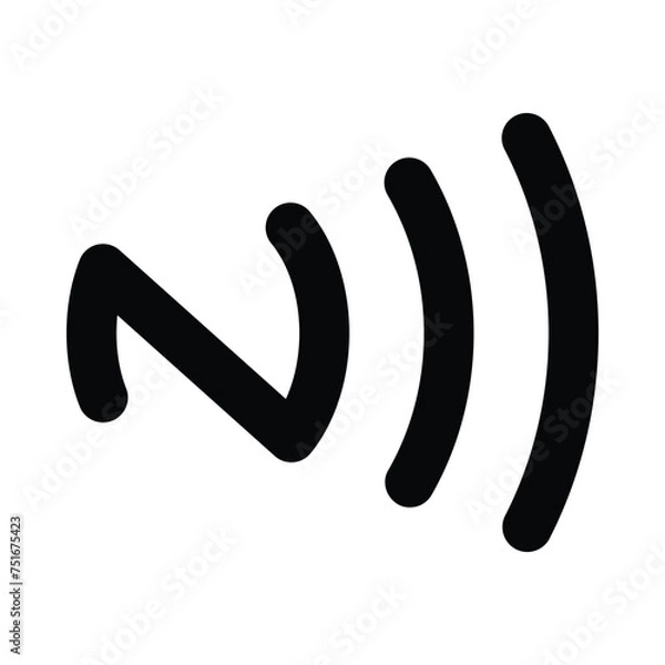 Obraz NFC icon - Near Field Communication Symbol