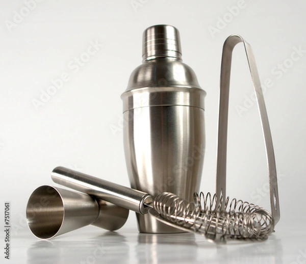 Fototapeta inox cocktail set