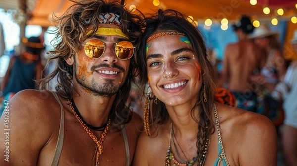 Fototapeta Couple at beach