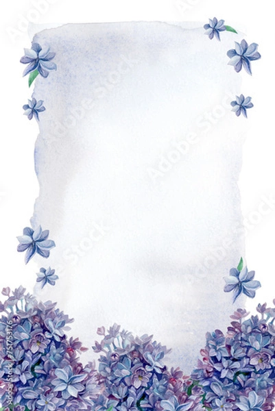 Obraz card with lilac 4
